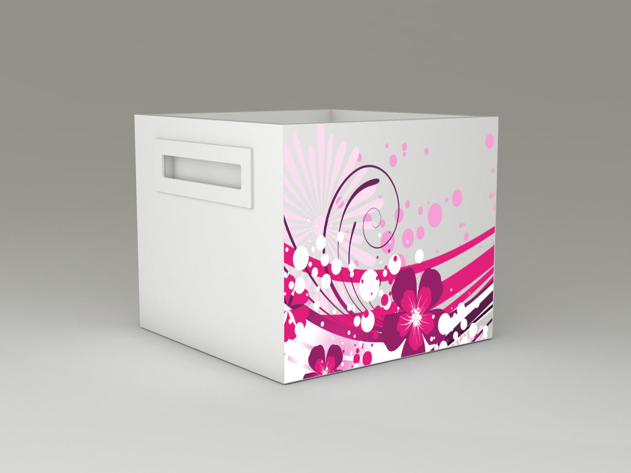 Becks lon box na hraky Flower Pink